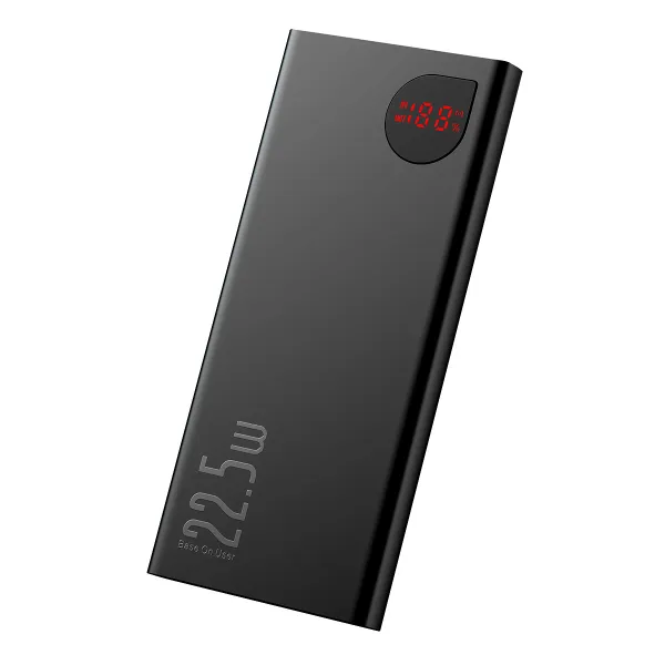 УМБ Павербанк 10000 mAh 22.5W Baseus Adaman зі швидкою зарядкою QC3.0 + PD3.0 Чорний 6352066 фото
