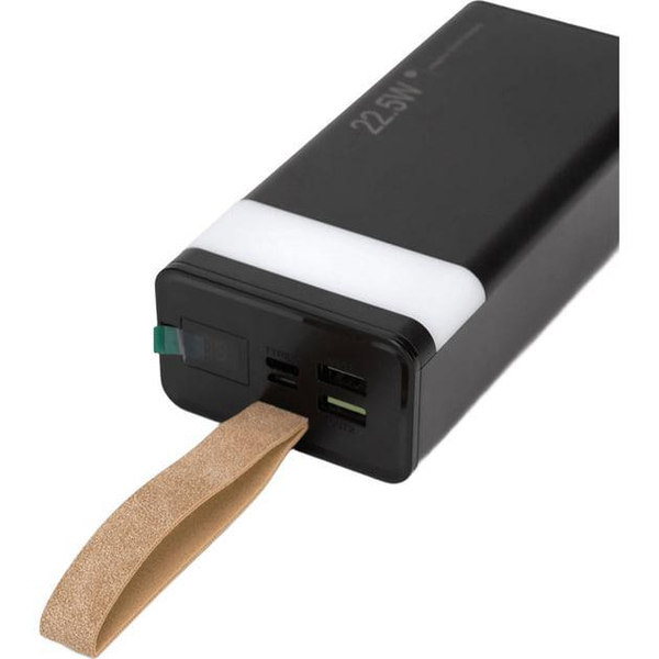 УМБ Павербанк 30000 mAh 22.5W WUW-TYGII Y53 зі швидкою зарядкою та ліхтарем Чорний 7413866 фото