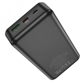 УМБ Павербанк 20000 mAh 20W Hoco J102A зі швидкою зарядкою та дисплеєм Чорний 6530405 фото