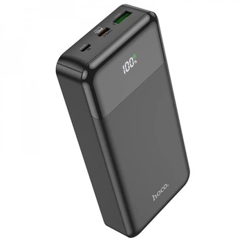 УМБ Павербанк 20000 mAh 20W Hoco J102A с быстрой зарядкой и дисплеем Черный 6530405 фото