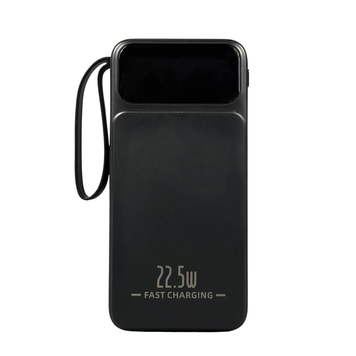 УМБ Павербанк 10000 mAh 22.5W WUW Y100 с быстрой зарядкой и 4 встроенными кабелями Черный 4562053 фото