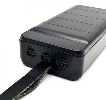 УМБ Павербанк 50000 mAh 22.5W Remax RPP-185 зі швидкою зарядкою PD/QC та ліхтариком Чорний 1235053 фото