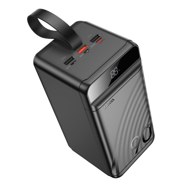 УМБ Павербанк 90000 mAh 22.5W Hoco J123D зі швидкою зарядкою та ліхтарем Чорний 11111111111111 фото