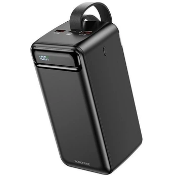 УМБ Павербанк 50000 mAh 22.5W Borofone BJ14D с быстрой зарядкой PD/QC и фонариком Черный 6302631 фото