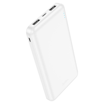 УМБ Павербанк 10000 mAh 2A Hoco J100 с LED-индикатором Белый 1256053 фото