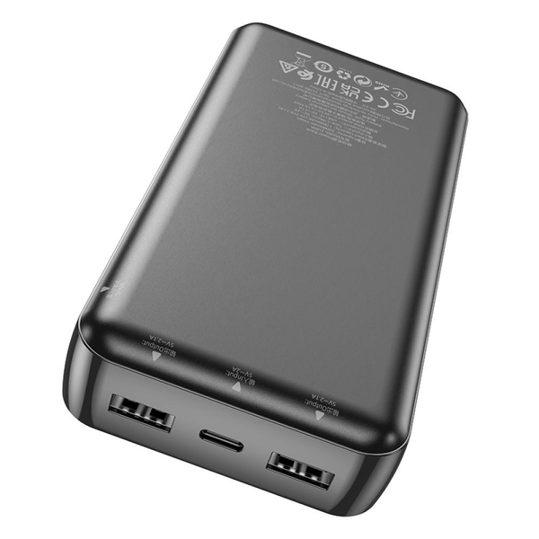 УМБ Павербанк 20000 mAh 2.1A Hoco J100A с LED-индикатором Черный 2225053 фото