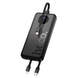 УМБ Павербанк 10000 mAh 22.5W Hoco J132 зі швидкою зарядкою та 3 вбудованими кабелями Чорний 9448633 фото 3