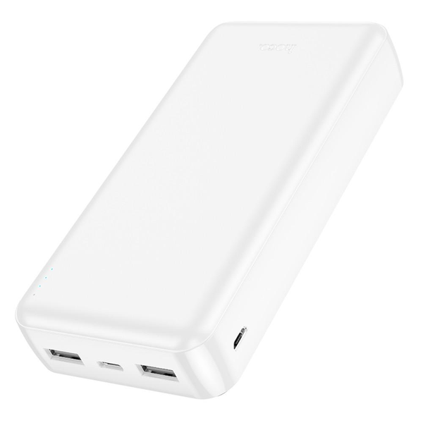УМБ Павербанк 20000 mAh 2.1A Hoco J100A з LED-індикатором Білий 8745053 фото