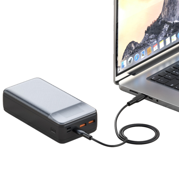 УМБ Павербанк 30000 mAh 65W XO PR201 с быстрой зарядкой PD/QC Черный 3585053 фото
