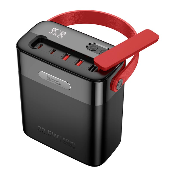 УМБ Павербанк 80000 mAh 22.5W Hoco J143 с быстрой зарядкой и фонарем Черный 331111111 фото