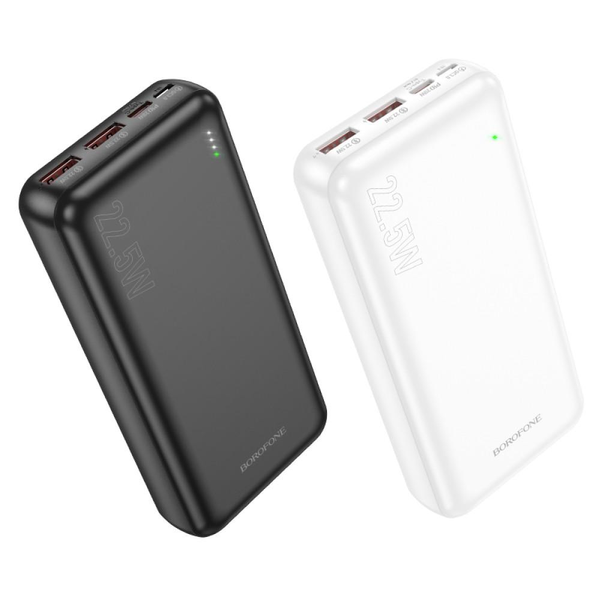УМБ Павербанк 20000 mAh 22.5W Borofone BJ38A зі швидкою зарядкою PD/QC Білий 2585050 фото