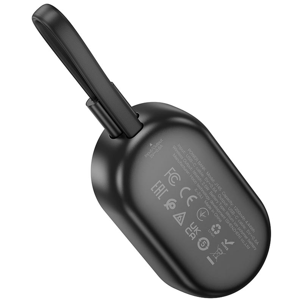 УМБ Павербанк для iWatch 1200 mAh 2.5W Hoco J145 з бездротовою зарядкою Чорний 4152633 фото
