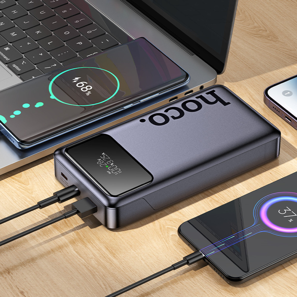 УМБ Павербанк 25000 mAh 65W Hoco Q40 с быстрой зарядкой PD/QC Серый 2285053 фото
