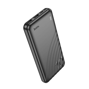 УМБ Павербанк 10000 mAh 2A Hoco J123 с быстрой зарядкой и LED-индикатором Черный 8825633 фото