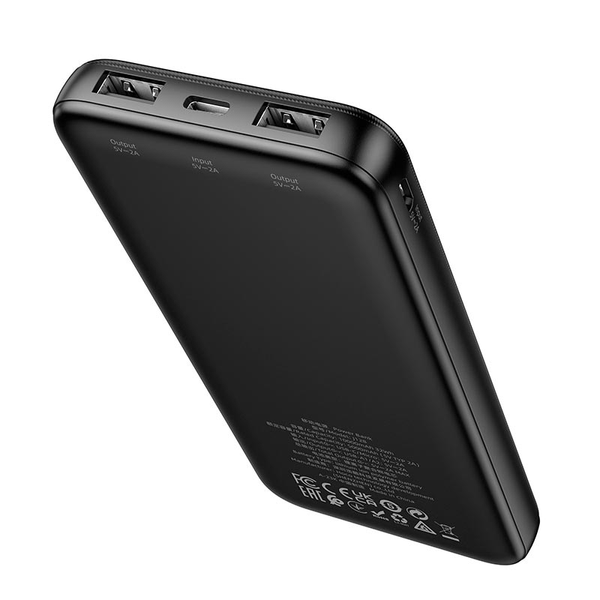 УМБ Павербанк 10000 mAh 2A Hoco J128 з LED-індикатором Чорний 7755633 фото