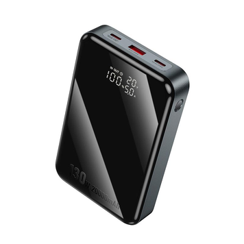 УМБ Павербанк 20000 mAh 130W Hoco Q30A с быстрой зарядкой и дисплеем Черный 6489633 фото