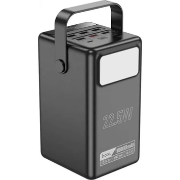 УМБ Павербанк 100000 mAh 22.5W Hoco DB03 с быстрой зарядкой и фонарем Черный 2202222 фото