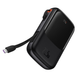 УМБ Павербанк 10000 mAh 22.5W Baseus Qpow Pro с быстрой зарядкой и встроенным кабелем Type-C Черный 5494066 фото 4
