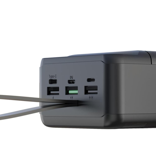 УМБ Павербанк 50000 mAh 22.5W XO PR158 с быстрой зарядкой и фонарем Черный 7755053 фото