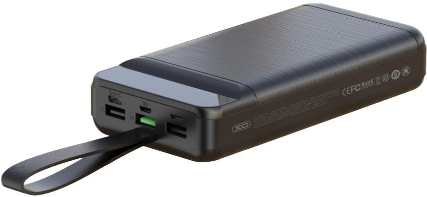 УМБ Павербанк 50000 mAh 22.5W XO PR158 с быстрой зарядкой и фонарем Черный 7755053 фото