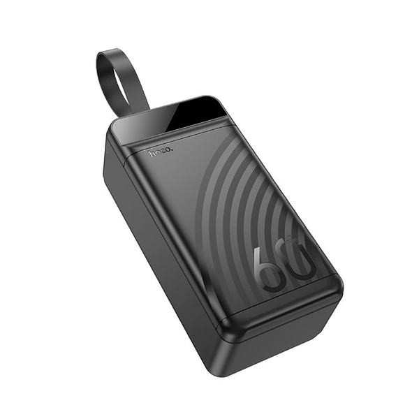 УМБ Павербанк 60000 mAh 22.5W Hoco J123C зі швидкою зарядкою та ліхтарем Чорний 7419633 фото