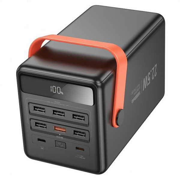 УМБ Павербанк 100000 mAh 22.5W Hoco J142 с быстрой зарядкой и фонарем Черный 4202222 фото