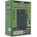 УМБ Павербанк 80000 mAh 22.5W Remax RPP-566 с 2 встроенными кабелями и фонарем Серый 7545053 фото 3