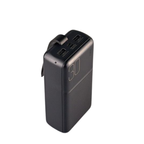 УМБ Павербанк 30000 mAh 2.1A XO PR199 з LED-індикатором Чорний 2345053 фото