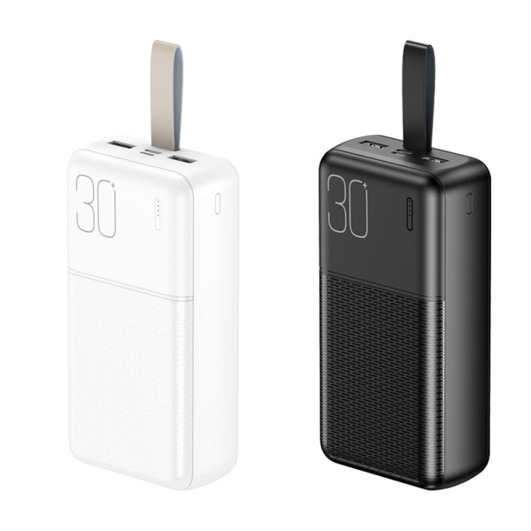 УМБ Павербанк 30000 mAh 2.1A XO PR199 з LED-індикатором Чорний 2345053 фото