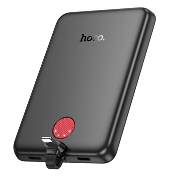 УМБ Павербанк 5000 mAh 20W Hoco J133 со встроенным кабелем Lightning Черный 5584053 фото