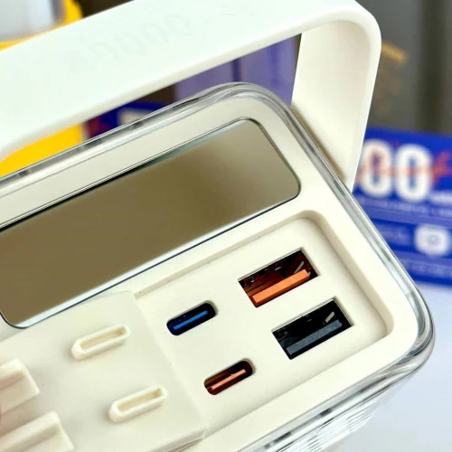 УМБ Павербанк 40000 mAh 22.5W Remax RPP-596 зі швидкою зарядкою та ліхтарем Білий 6565053 фото