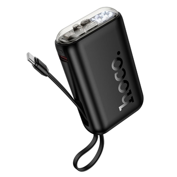 УМБ Павербанк 10000 mAh 22.5W Hoco J157 с быстрой зарядкой и встроенным кабелем Черный 4634053 фото