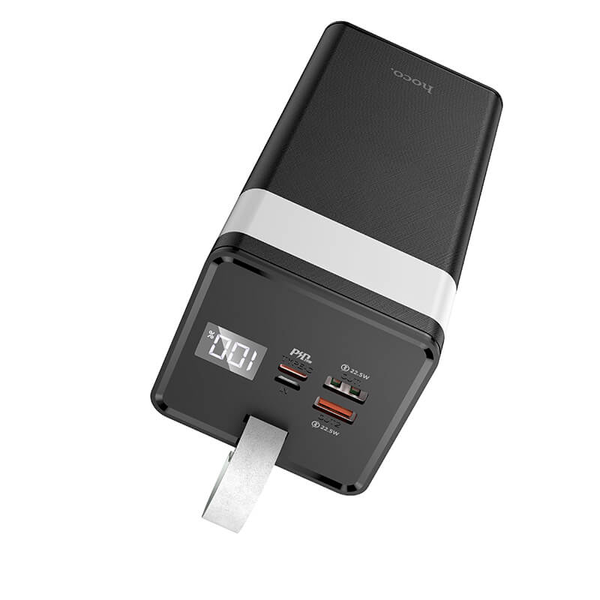 УМБ Павербанк 50000 mAh 22.5W Hoco J86A с быстрой зарядкой и фонарем Черный 7719633 фото