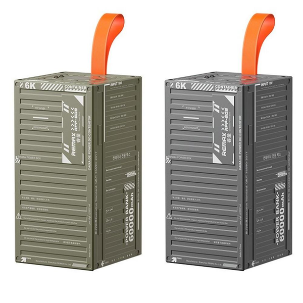 УМБ Павербанк 60000 mAh 22.5W Remax RPP-609 с быстрой зарядкой и фонарем Зеленый 4565053 фото