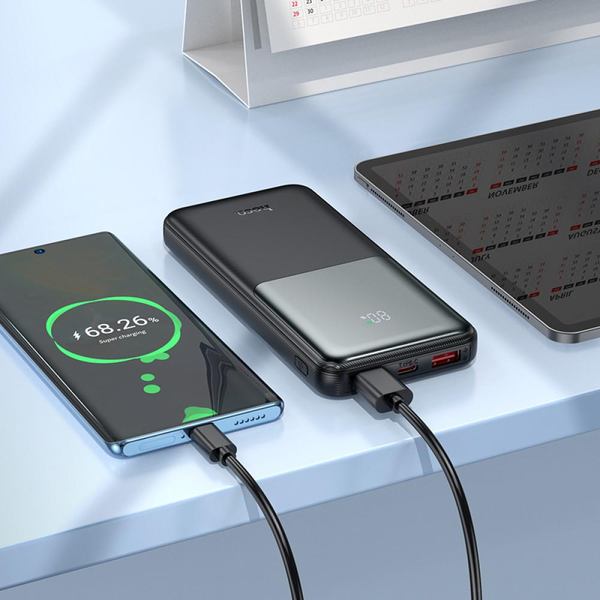 УМБ Павербанк 10000 mAh 22.5W Hoco J136 зі швидкою зарядкою та дисплеєм Чорний 2284053 фото