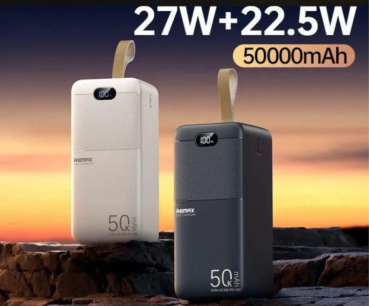 УМБ Павербанк 50000 mAh 22.5W Remax RPP-117 с быстрой зарядкой PD/QC Белый 4365053 фото
