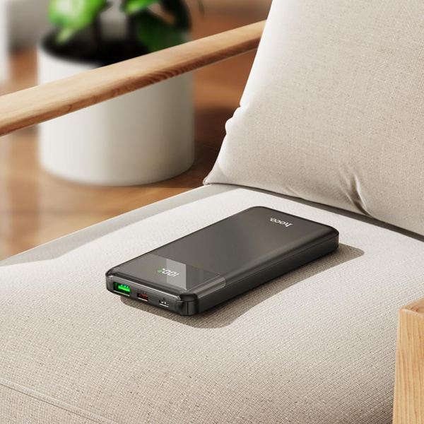 УМБ Павербанк 10000 mAh 20W Hoco J102 с быстрой зарядкой и дисплеем Черный 5974053 фото