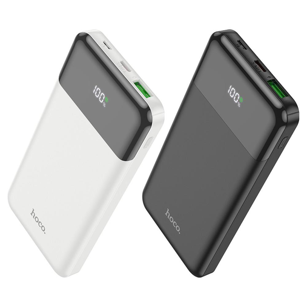 УМБ Павербанк 10000 mAh 20W Hoco J102 с быстрой зарядкой и дисплеем Белый 5651053 фото