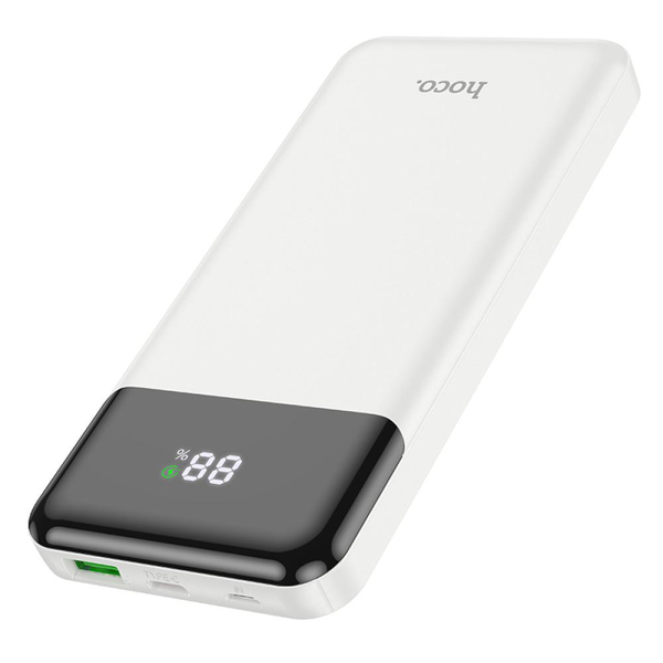 УМБ Павербанк 10000 mAh 20W Hoco J102 с быстрой зарядкой и дисплеем Белый 5651053 фото
