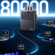 УМБ Павербанк 80000 mAh 27W Remax RPP-118 с быстрой зарядкой и фонарем Черный 1295053 фото 4