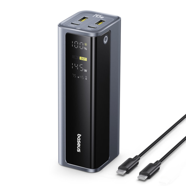 УМБ Павербанк 20800 mAh 145W Baseus EnerGeek GP12 зі швидкою зарядкою PD/QC Сірий 9874066 фото