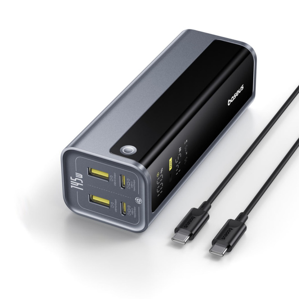 УМБ Павербанк 20800 mAh 145W Baseus EnerGeek GP12 зі швидкою зарядкою PD/QC Сірий 9874066 фото