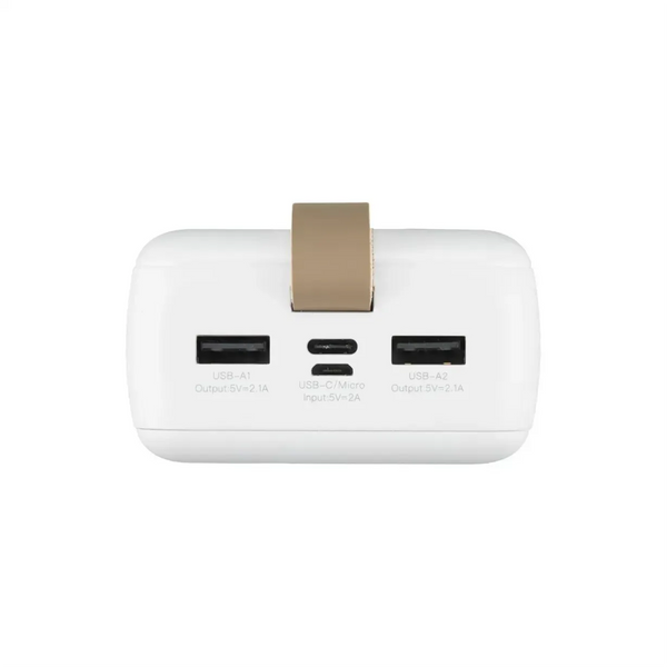 УМБ Павербанк 30000 mAh 2.1A XO PR199 з LED-індикатором Білий 7745053 фото