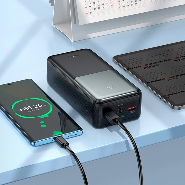 УМБ Павербанк 30000 mAh 22.5W Hoco J136B зі швидкою зарядкою PD/QC Чорний 9845053 фото