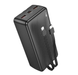 УМБ Павербанк 30000mAh 22.5W Borofone BJ57B с быстрой зарядкой и 2 встроенными кабелями Черный 3209633 фото 1