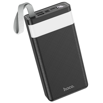 УМБ Павербанк 30000 mAh 2A Hoco J73 с дисплеем и фонарем Черный 8845053 фото
