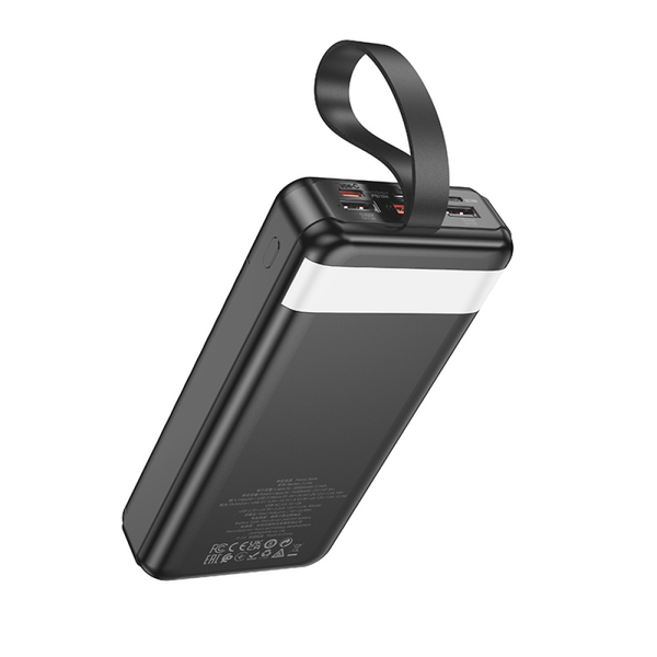 УМБ Павербанк 30000 mAh 22.5W Hoco J123B с быстрой зарядкой и фонарем Черный 9975053 фото