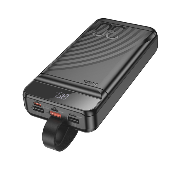 УМБ Павербанк 30000 mAh 22.5W Hoco J123B с быстрой зарядкой и фонарем Черный 9975053 фото
