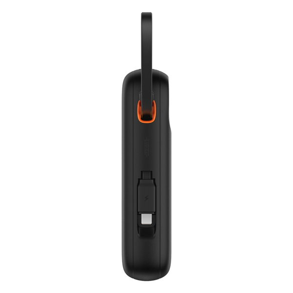 УМБ Павербанк 10000 mAh 30W Baseus Qpow2 с быстрой зарядкой и 2 встроенными кабелями Type-C Черный 6320066 фото