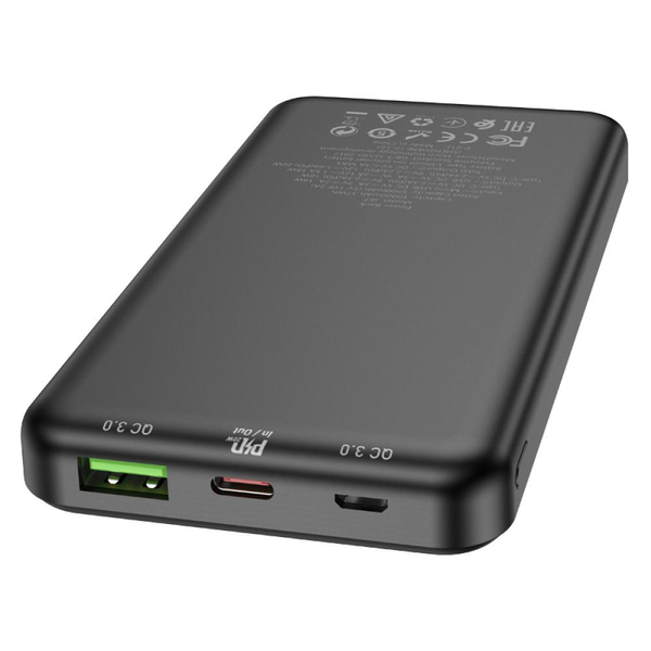 УМБ Павербанк 10000 mAh 20W Hoco J87 зі швидкою зарядкою PD/QC3.0 Чорний 4174053 фото